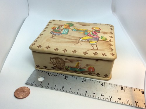 Leather peru vintage trinket - leather,